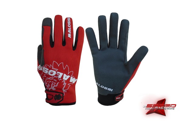 Handschuhe MALOSSI, Mechaniker, rot, Unisex, 94% Polyester, 6% Spandex, elastisches Gewebe