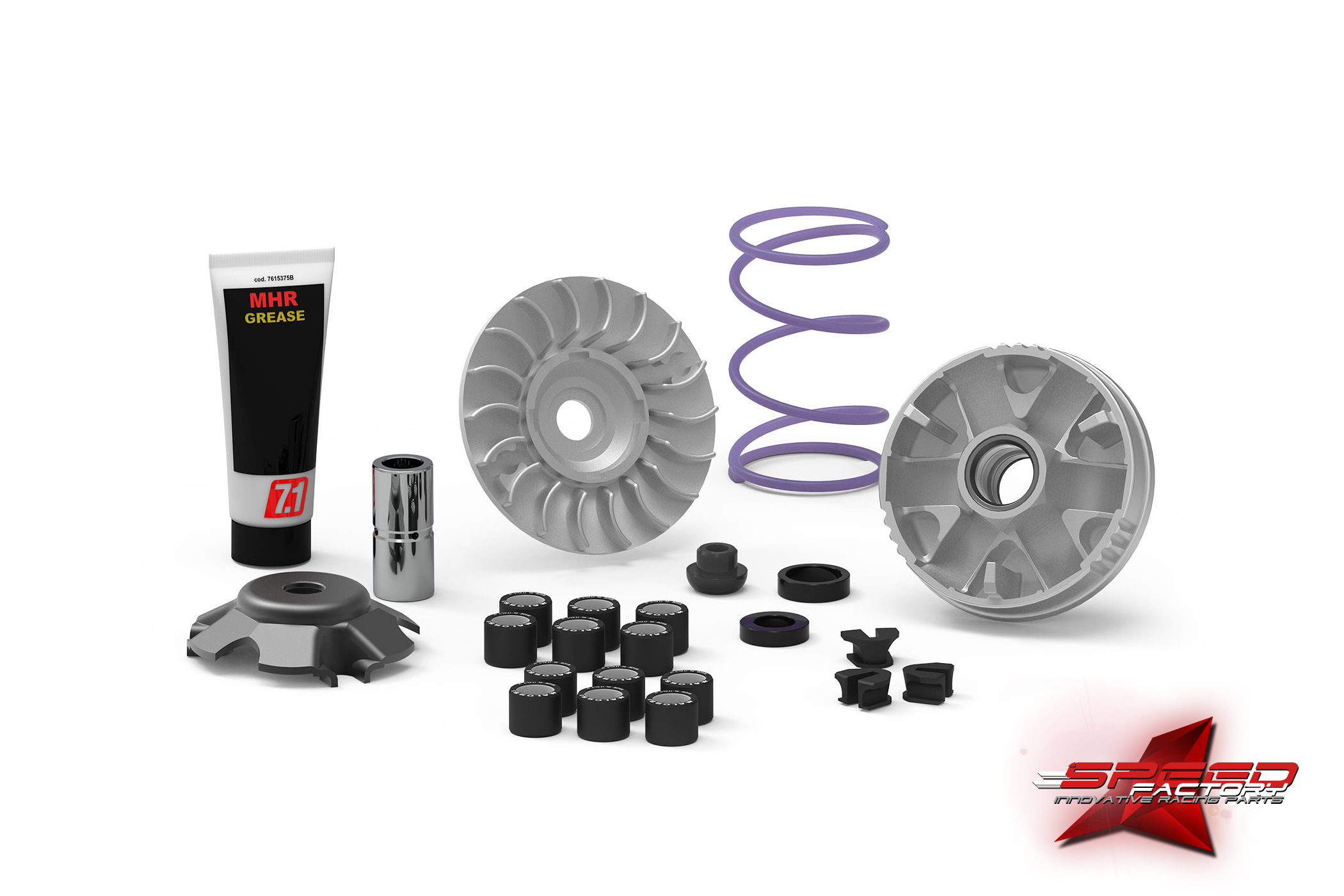 MALOSSI Variomatik Kit MHR Next Für Yamaha T-Max 530i E3 | Over Range Antrieb 2012-2016