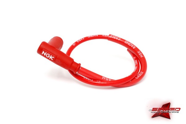 Zündkerzenstecker mit Kabel NGK Racing CR4, rot, Typ 8054