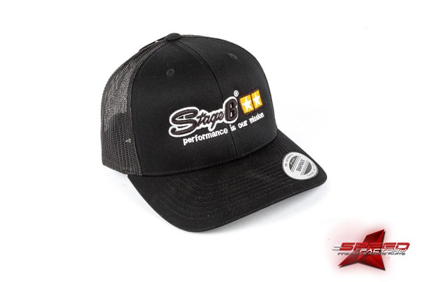 Kappe Stage6 Trucker Snapback, schwarz, Baseballcap