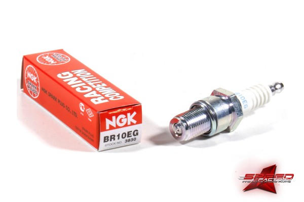 Zündkerze NGK BR10EG, Entstört / Langgewinde, Racingzündkerze mit Nickel-Mittelektrode