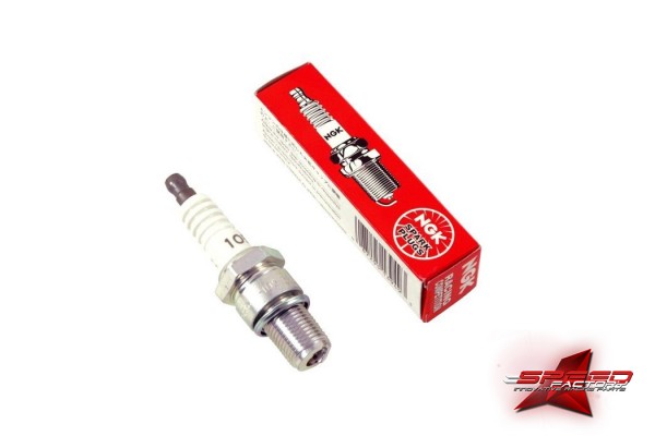 racing spark plug NGK long thread, B-E10.5, with angled electrode