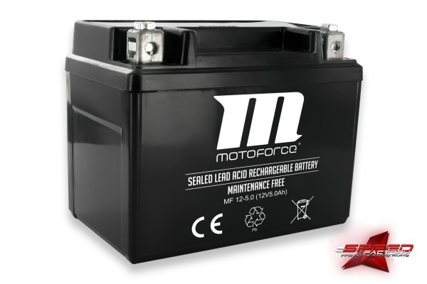 Batterie Motoforce, 12V 5Ah / SLA4L-BS, Typ: Gel, wartungsfrei