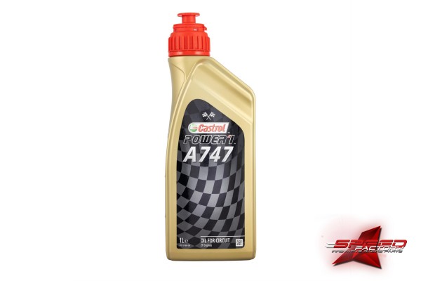 Öl 2-Takt Castrol Racing A747, vollsynthetisch, mit Rizinusölanteil, nicht mischbar mit anderen Ölen